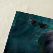 かわいいベビーのマナティーのビーチタオル ビーチタオル (インサイチュ)