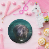 かわいいベビーのマナティーの紙皿 ペーパープレート (パーティー)