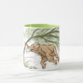 かわいいベビーのマンモス マグカップ (中央)