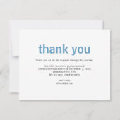 かわいいベビーのモバイルフォトベビーの発表 案内状 (裏面)