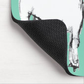 かわいいベビーのヤギのマウスパッド マウスパッド (コーナー)