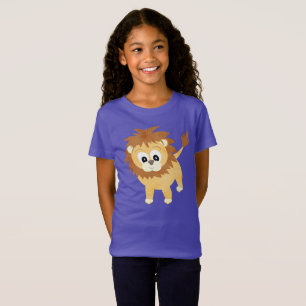 かわいいベビーのライオンの子 Tシャツ