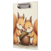 かわいいベビーのリスのクリップボード クリップボード (左)