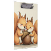 かわいいベビーのリスのクリップボード クリップボード (右)