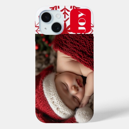 かわいいベビーの初めてのクリスマス写真 Case-Mate iPhoneケース (裏面)