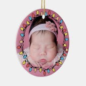 かわいいベビーの初めてのクリスマス セラミックオーナメント (右)
