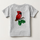 かわいいベビーの基本的なワイシャツ2 ベビーTシャツ (裏面)