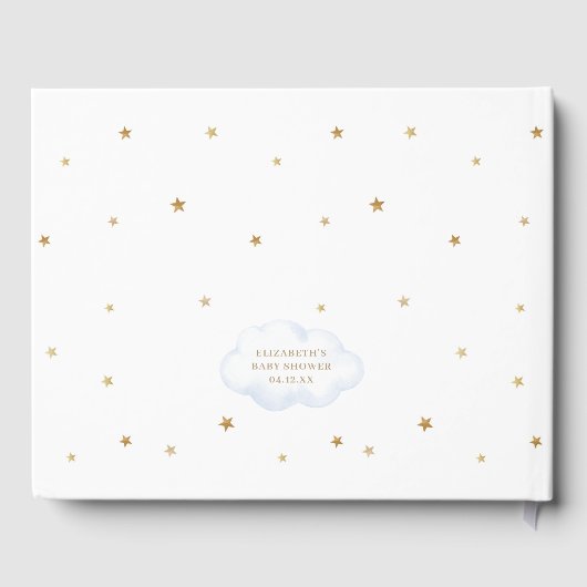 かわいいベビーの夢の赤ちゃんシャワーGuest Book ゲストブック (裏面)