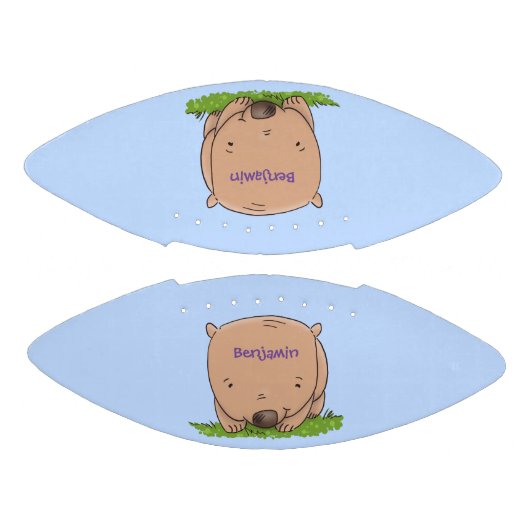 かわいいベビーの女性向け漫画イラストレーション アメリカンフットボール (パネル)