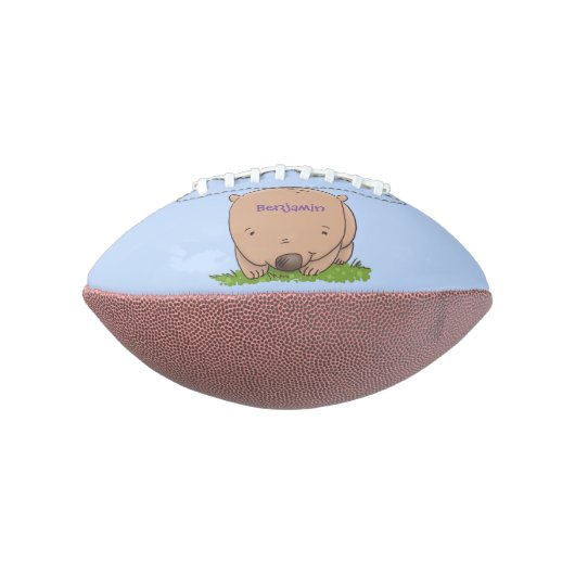 かわいいベビーの女性向け漫画イラストレーション アメリカンフットボール (回転90)