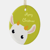 かわいいベビーの子供のクリスマスのオーナメント セラミックオーナメント (右)