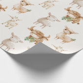 かわいいベビーの家畜 ラッピングペーパー (角)