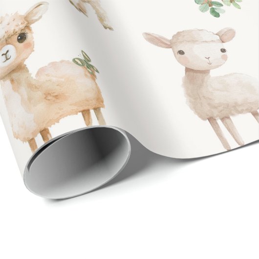 かわいいベビーの家畜 ラッピングペーパー (ロールコーナー)