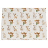 かわいいベビーの家畜 ラージペーパーバッグ (正面)