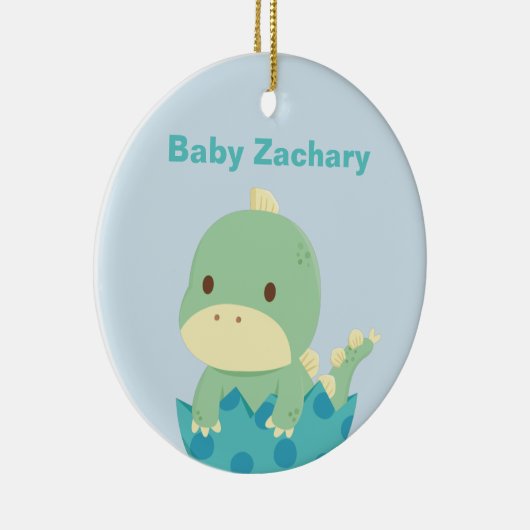 かわいいベビーの恐竜の最近工夫された生まれたばかりのなオーナメント セラミックオーナメント (右)