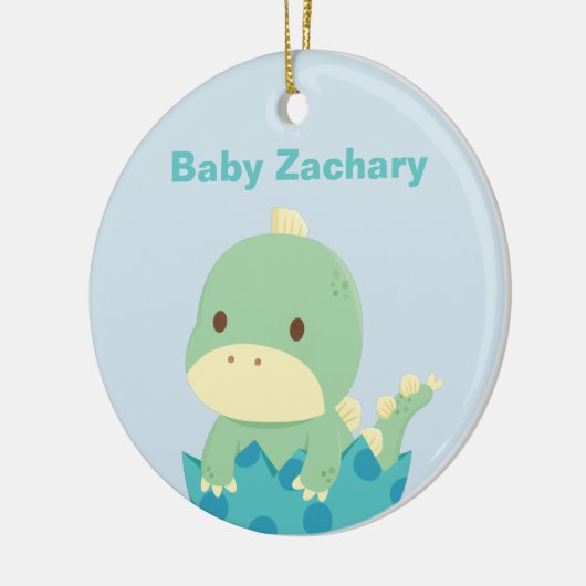 かわいいベビーの恐竜の最近工夫された生まれたばかりのなオーナメント セラミックオーナメント (左)