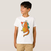 かわいいベビーの恐竜 Tシャツ (正面フル)