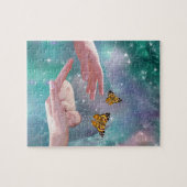 かわいいベビーの手ファンタジー ジグソーパズル (横)