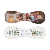 かわいいベビーの最初のクリスマスツリースケッチ2写真 野球ボール (パネル)