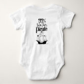 かわいいベビーの海賊ボディスーツ ベビーボディスーツ (裏面)