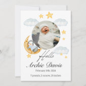 かわいいベビーの発表とベビーペンギン 案内状 (正面)