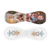 かわいいベビーの第1回クリスマスジンジャーブレッドマン2写真 野球ボール (パネル)