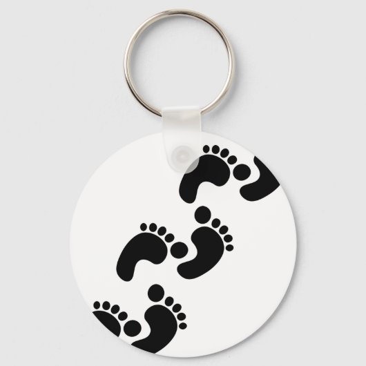 かわいいベビーの足跡 キーホルダー (正面)