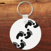 かわいいベビーの足跡 キーホルダー (正面)