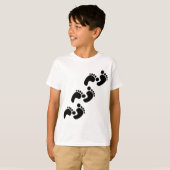 かわいいベビーの足跡 Tシャツ (正面フル)