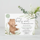 かわいいベビーは緑の金ゴールドシャワーを男女兼用持つ 招待状 (スタンド正面)
