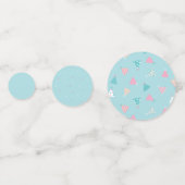 かわいいベビーアニマルズガーデンパーティー1stバースデーテーブル コンフェッティ (裏面)