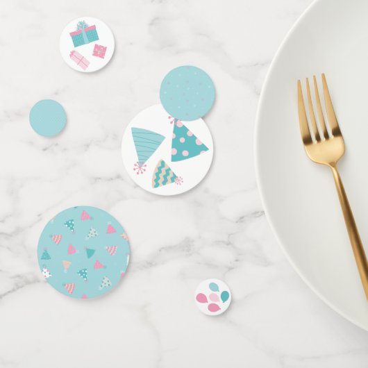 かわいいベビーアニマルズガーデンパーティー1stバースデーテーブル コンフェッティ (グループ)