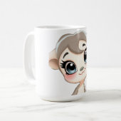 かわいいベビーアニマルデザイン コーヒーマグカップ (正面左)