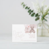 かわいいベビーアニマルニュートラルベビーおむつラッフル エンクロージャーカード (スタンド正面)