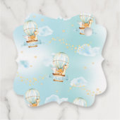 かわいいベビーアニマルホットエアバルーンありがとう フェイバータグ (裏面)