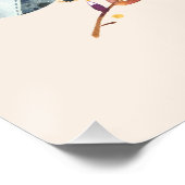 かわいいベビーアニマル名前をカスタムする 男女兼用 ポスター (コーナー)