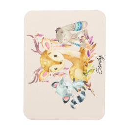 かわいいベビーアニマル名前をカスタムする 男女兼用 マグネット