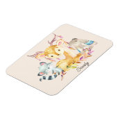 かわいいベビーアニマル名前をカスタムする 男女兼用 マグネット (左側)