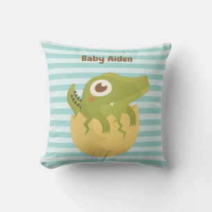 かわいいベビーアリゲーターエッグ子供部屋ルームデコールピロー クッション