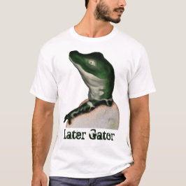 かわいいベビーアリゲーターデジタルアート Tシャツ