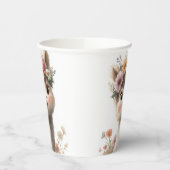 かわいいベビーアルパカガール紙カップ 紙コップ (左)