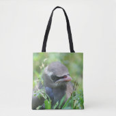 かわいいベビーイエローシダーワクウィングバード トートバッグ (正面)