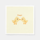 かわいいベビーイエローシック赤ちゃんシャワー スタンダードカクテルナプキン (正面)