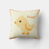 かわいいベビーイエローシック クッション (裏面)