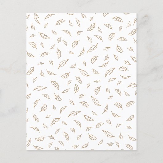 かわいいベビーイン開花ベビーシャワー招待状 (裏面)