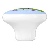 かわいいベビーウォンバット漫画イラストレーション セラミックノブ (側面)