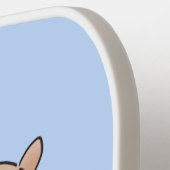 かわいいベビーウォンバット漫画イラストレーション ピックルボールラケット (左詳細)