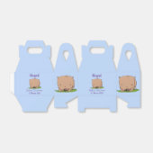 かわいいベビーウォンバット漫画イラストレーション フェイバーボックス (折り畳みなし)