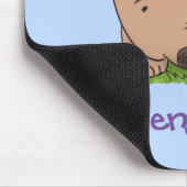 かわいいベビーウォンバット漫画イラストレーション マウスパッド (コーナー)