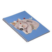 かわいいベビーウォンバット金ゴールドスペックルカスタム ノートブック (右側)